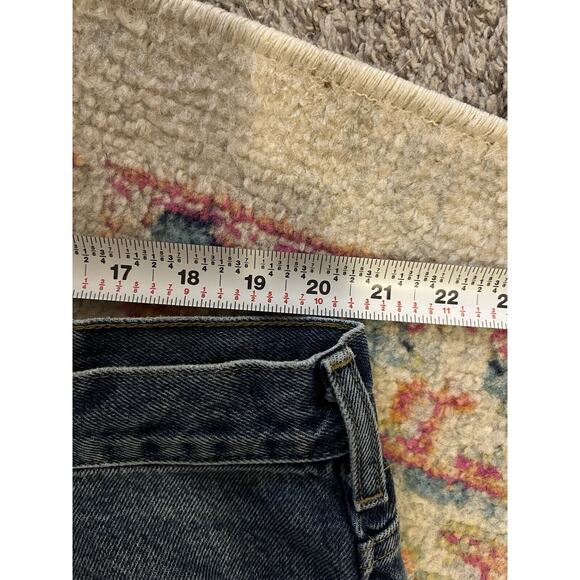 Carhartt Flannel Lined Jeans Workwear Men’s 42X32 Relaxed Fit Light Washed Denim - Picture 5 of 7